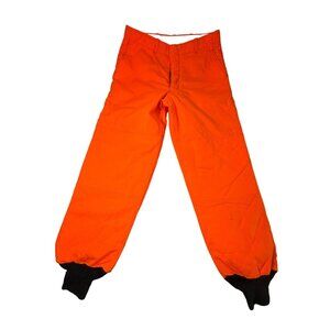 Vtg Sears Hunting Pants‎ Mens 34 Blaze Hunter Orange Insulated Outdoor USA Made